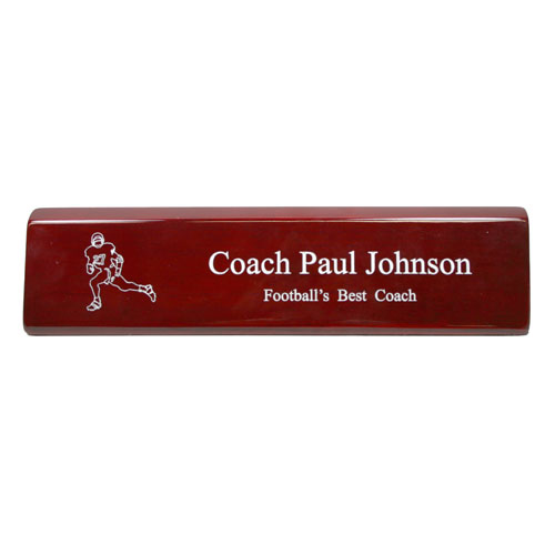 Rosewood Desk Name Plate