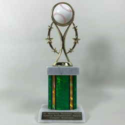 Deluxe Rising Star Trophy With Marble Base
