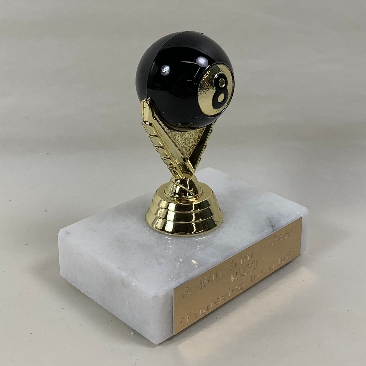 Crystal Voyager Pool 8 Ball Trophies Awards 2 sizes FREE Engraving 