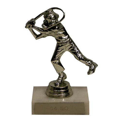 Funny Golfer Trophy with Bent Golf Club by Athletic Awards