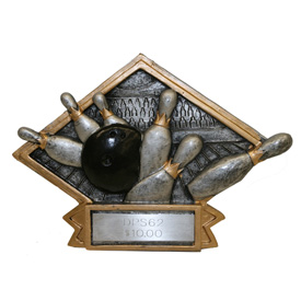 Bowling Resin Plaque