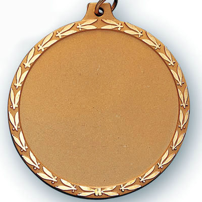 engravable gold medal with border by athletic awards gold award border