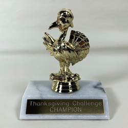 Golden Turkey Trophy Figure