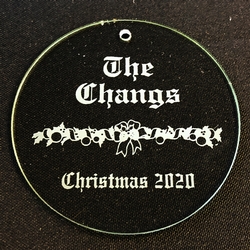 Personalized Round Glass Ornament