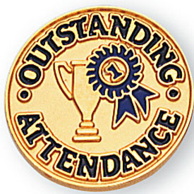 Outstanding Attendance Pin