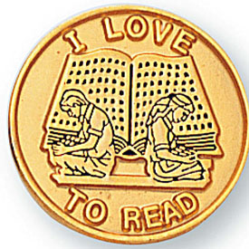 I Love To Read Pin