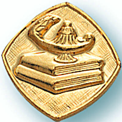 Lamp of Learning Pin
