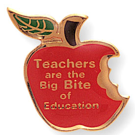 Teachers Are The Big Bite of Education Pin