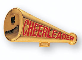 Cheerleader Megaphone Pin