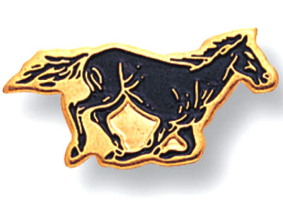 Mustang Mascot Pin