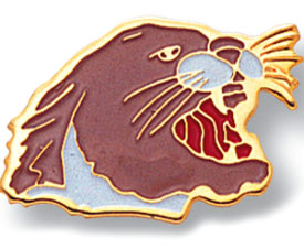 Cougar Mascot Pin