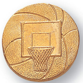 Basketball and Hoop Pin