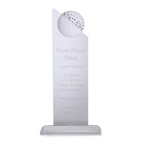 Large Crystal Golf Trophy