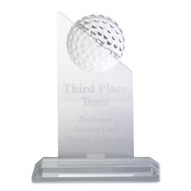 Small Crystal Golf Trophy