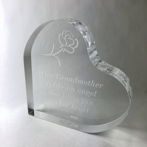 Clear Acrylic Heart