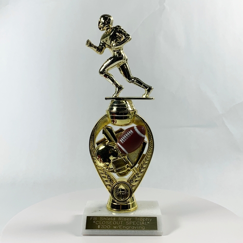 Football Shield Riser Trophy
