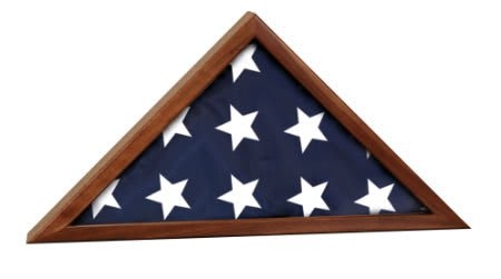 Walnut Flag Display Case