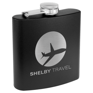 Laser Engraved Flask