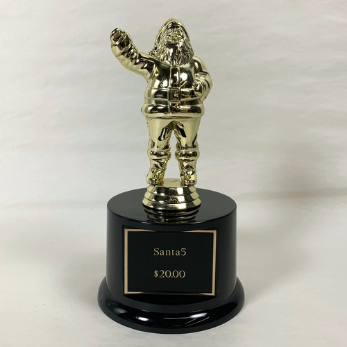 Santa Trophy on Round Base