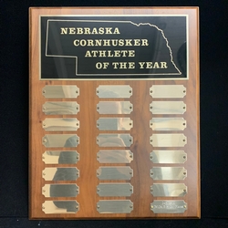 12 x 15 Solid Walnut 24 Plate Perpetual Plaque