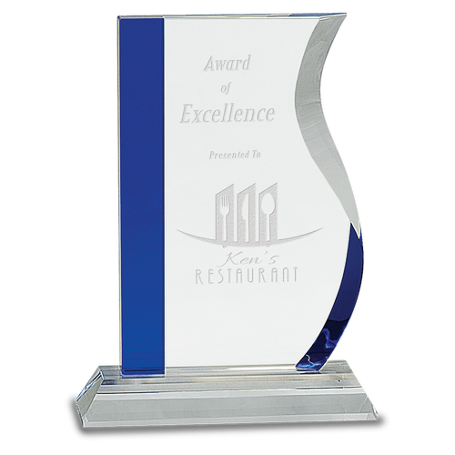 Blue Edge Crystal Wave Award