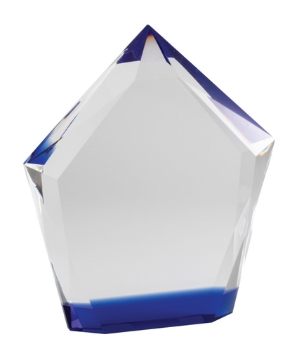 Crystal Arrow with Blue Bottom