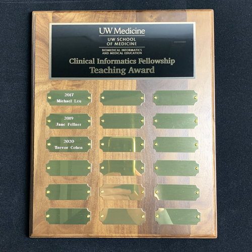 10.5 x 13 Solid Walnut 18 Plate Perpetual Plaque