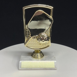 Pickleball Paddle & Ball Trophy