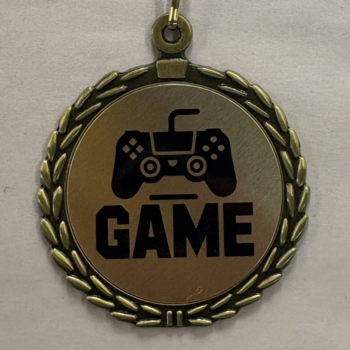 Electronic Game Sublimated Medal