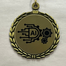 AI Gears Sublimated Medal
