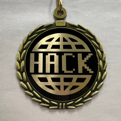 Hackathon Sublimated Medal