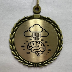 AI Cloud Sublimated Medal