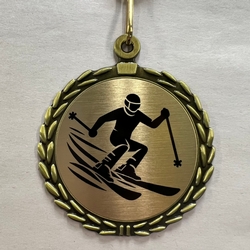 Downhill Ski Sublimated Medal