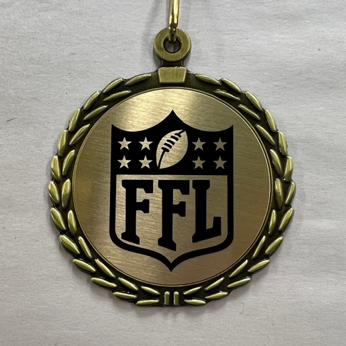 Fantasy Football Sublimated Medal