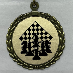 Chess Sublimated Medal