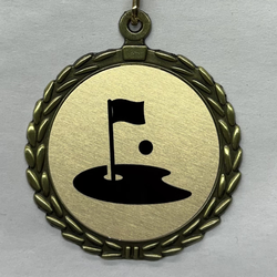 Golf Sublimated Medal