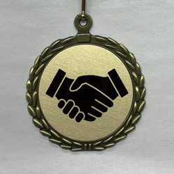 Handshake Sublimated Medal