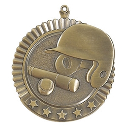 Large Baseball Star Medal